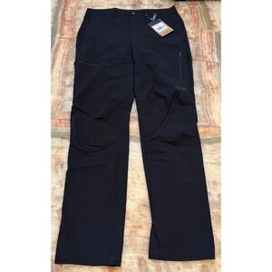 NWT The North Face Mens Hiking Pants Black Straight Leg Standard Fit Pockets 32